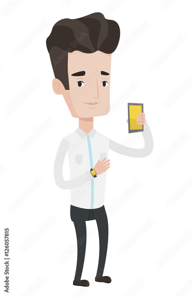 Poster synchronization between smartwatch and smartphone.
