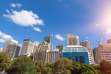 Fototapeta na wymiar Australia Sydney city construction 