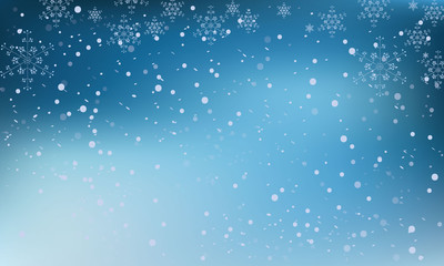 vector background with snowflakes