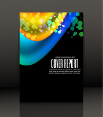 Template design for cover. Banner in A4 size. Abstract background. Vector, illustration.