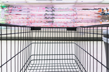 Obraz premium Supermarket store background 