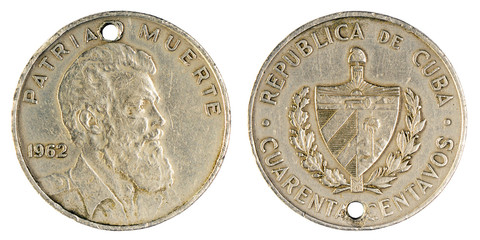 Cuban coin, 1962 year