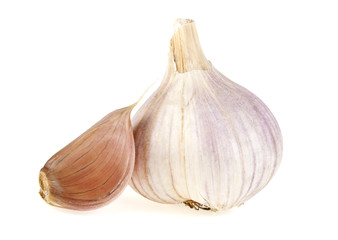 Garlic isolated on white background