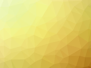 Abstract yellow gradient low polygon shaped background