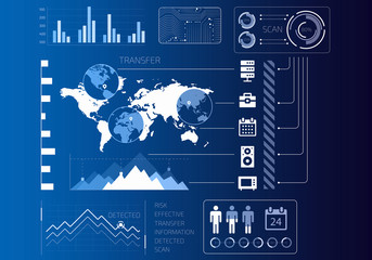 Security virtual interface . Mixed media