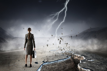 Overcoming crisis break . Mixed media