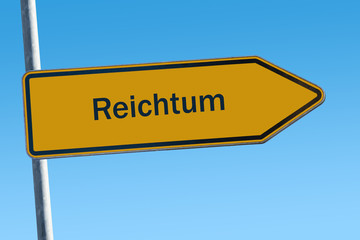 Fototapeta premium Schild 65 - Reichtum