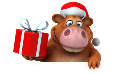 Fun cow - 3D Illustration