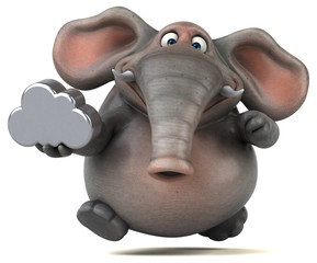 Fun elephant - 3D Illustration