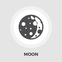 Moon flat icon