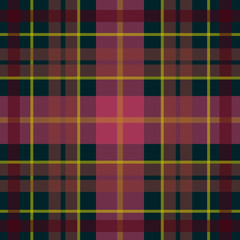 Vector seamless scottish tartan pattern in dark red, green, pink colors. British or irish celtic design for textile, fabric or for wrapping, backgrounds, wallpaper, websites