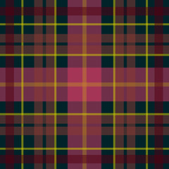 Vector seamless scottish tartan pattern in dark red, green, pink colors. British or irish celtic design for textile, fabric or for wrapping, backgrounds, wallpaper, websites
