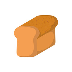 Vector cartoon isolated bread icon