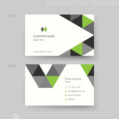 Naklejka premium Business card template