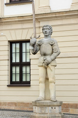 Magdeburger Roland vor dem alten Rathaus von Magedeburg, Sachsen-Anhalt