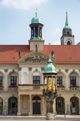 Altes Rathaus mit Magdeburger Reiter in Magdeburg, Sachsen-Anhalt