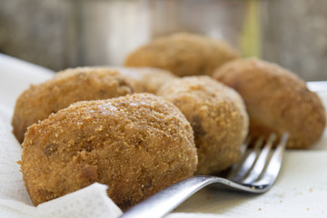 homemade sicilian arancine