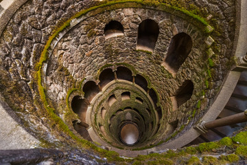Initiation Well in Castle Quinta da Regaleira - Sintra Portugal
