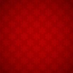 Seamless red background with snowflakes