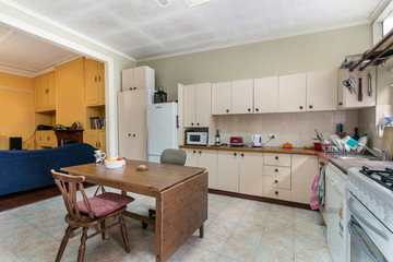 the kitchen with modern style
