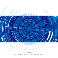 Technology abstract blue digital background.