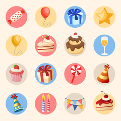 Happy Birthday Elements : Vector Illustration 