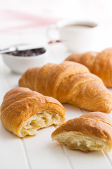 Tasty buttery croissant.