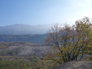 autumn italian landscape in trentino