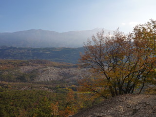 autumn italian landscape in trentino