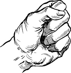 Vintage picture fist