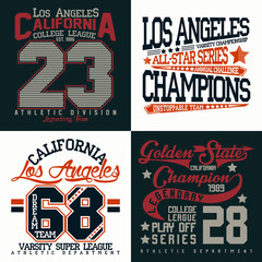 set of tee shirt print designs