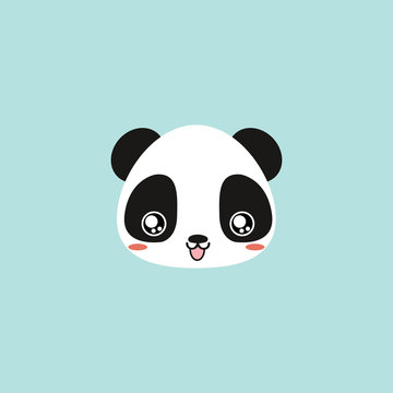 Cute panda face