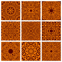 Arabic seamless ornamental pattern backgrounds
