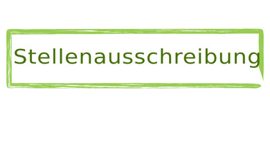 Stellenausschreibung Stempel grün grunge
