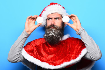 Obraz premium hipster santa claus