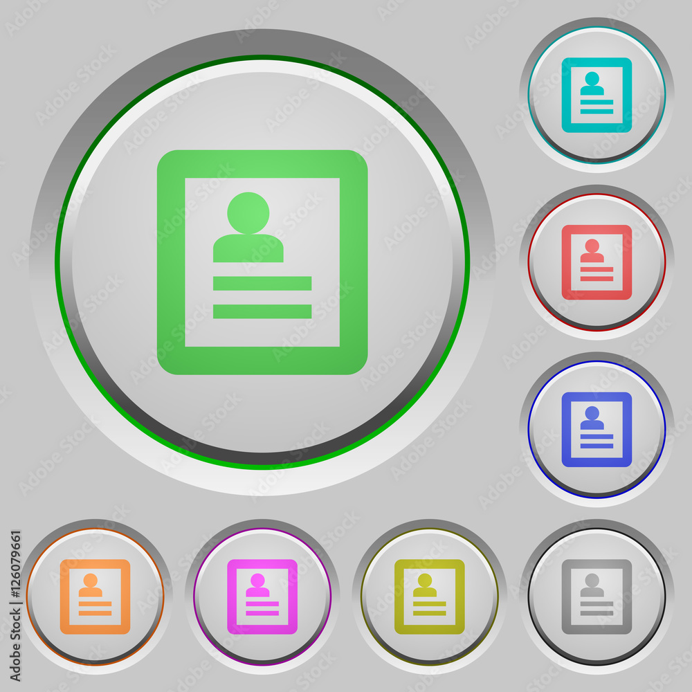 Poster user profile push buttons