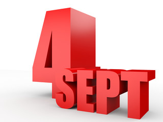 September 4. Text on white background.