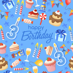 Happy Birthday Elements : Vector Illustration 