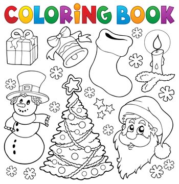 Coloring book Christmas thematics 5