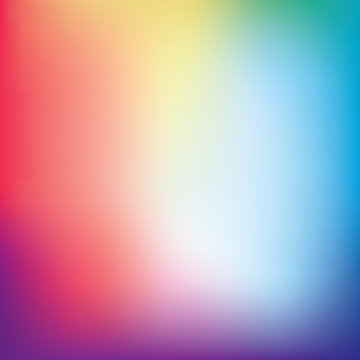 Colorful gradient mesh background in bright rainbow colors. Abstract smooth blurred texture. Easy editable soft colored eps8 vector illustration without transparency.