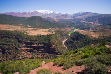 Fototapeta na wymiar Atlas mountains in Morocco
