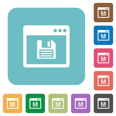 Obraz premium Save application flat icons