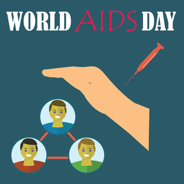 World AIDS Day. Vector illustration