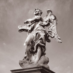 statue castel santangelo rom, italy