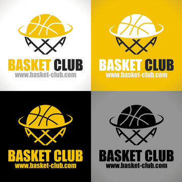 logo basket club ballon panier basketball 
