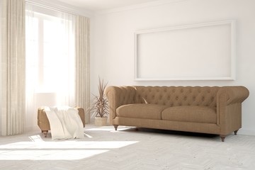 Fototapeta premium Modern interior with furniture