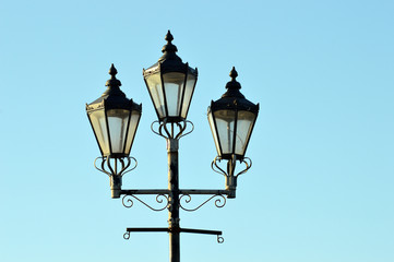 Fototapeta na wymiar Ornamental street lamps, lantern form