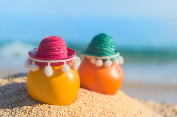 Fruit at the beach