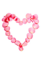 花びらのハート