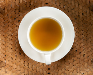 hot green tea